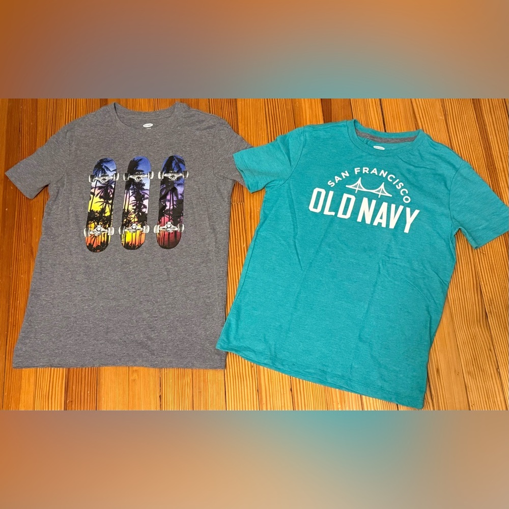 5 Old Navy Boys Size L short sleeved tees - Picture 4 of 5